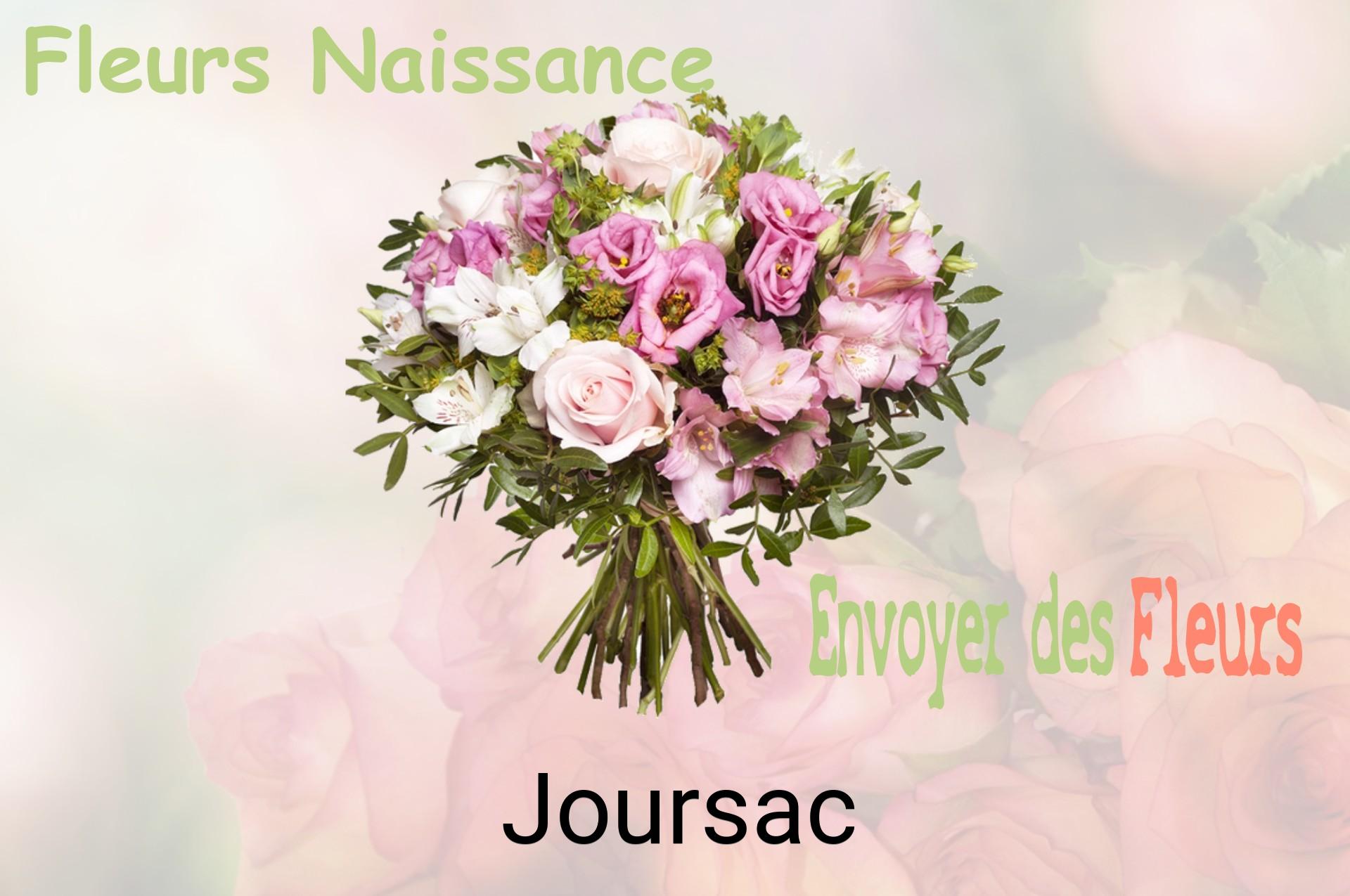 Bouquet de fleurs de naissance livré à Joursac
